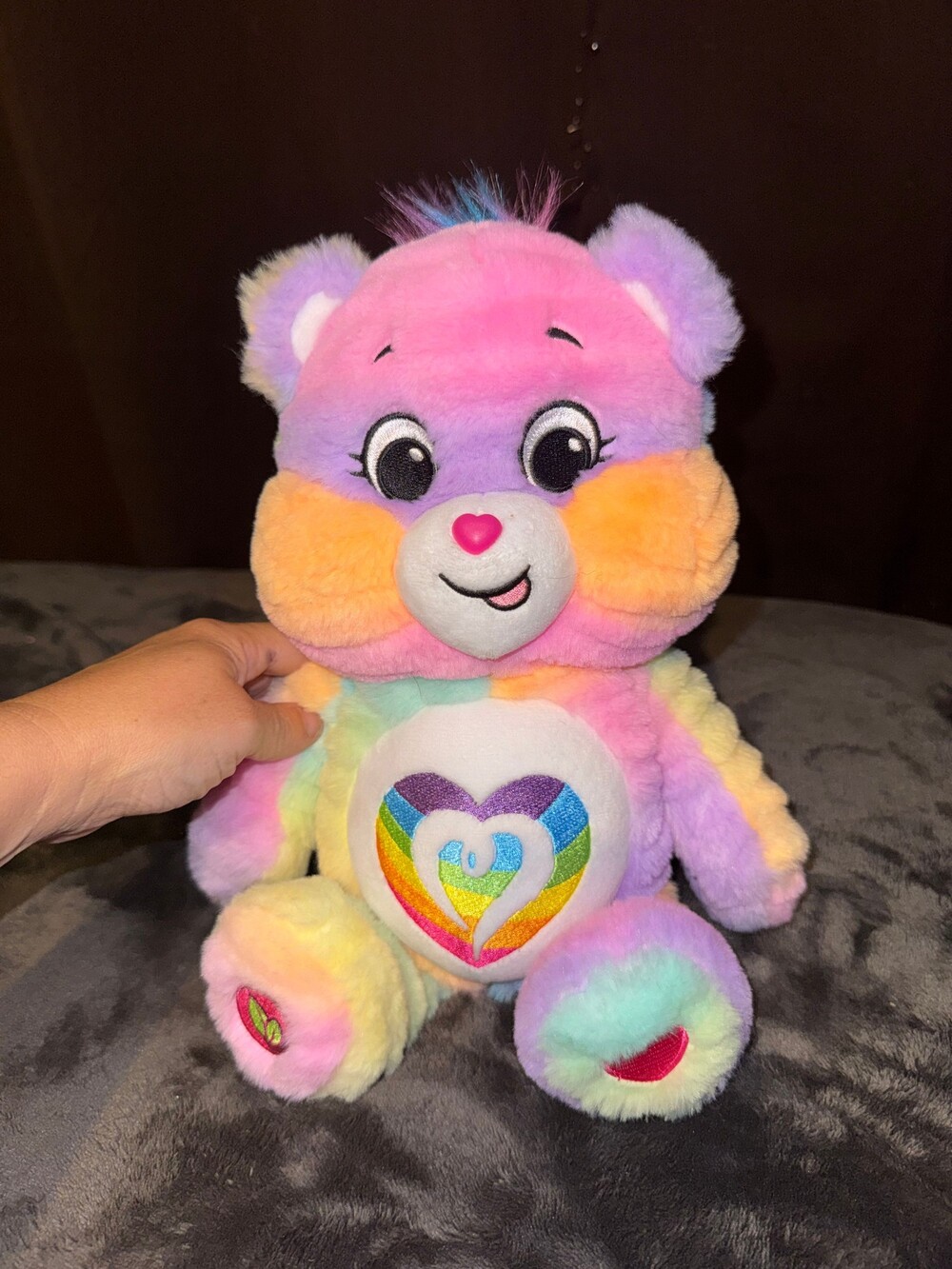 Care Bears Basic Fun Rainbow Pastel Plush Toy Polyester Stuffed Animal
